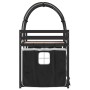 Litera con cortinas madera maciza pino blanco y negro 90x200 cm de , Camas y somieres - Ref: Foro24-3283958, Precio: 254,43 €...