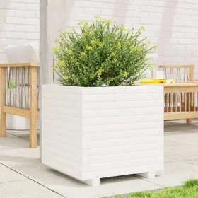 Jardinera madera maciza de pino blanco 50x50x49,5 cm de , Maceteros y jardineras - Ref: Foro24-3282515, Precio: 133,17 €, Des...