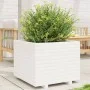 Jardinera madera maciza de pino blanco 60x60x49,5 cm de , Maceteros y jardineras - Ref: Foro24-3282520, Precio: 157,14 €, Des...