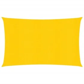 Rectangular yellow HDPE sail shade 160 g/m² 4x6 m by , Umbrellas - Ref: Foro24-311574, Price: 55,58 €, Discount: %