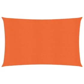 Rectangular HDPE orange shade sail 160 g/m² 5x7 m by , Umbrellas - Ref: Foro24-311687, Price: 69,13 €, Discount: %