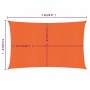 Toldo de vela rectangular HDPE naranja 160 g/m² 5x7 m de , Sombrillas - Ref: Foro24-311687, Precio: 70,47 €, Descuento: %