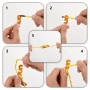 Cuerda de vientos con tensores reflectantes 8 piezas 4 m 4 mm de , Accesorios para tiendas de campaña - Ref: Foro24-4008136, ...