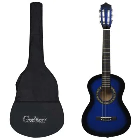 Guitarra clásica principiante y niño con funda azul 1/2 34" de vidaXL, Guitarras - Ref: Foro24-3055603, Precio: 63,78 €, Desc...