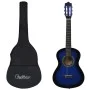Guitarra clásica principiante y niño con funda azul 1/2 34" de vidaXL, Guitarras - Ref: Foro24-3055603, Precio: 63,78 €, Desc...