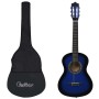Guitarra clásica principiante y niño con funda azul 1/2 34" de vidaXL, Guitarras - Ref: Foro24-3055603, Precio: 61,15 €, Desc...