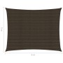 Toldo de vela HDPE marrón 160 g/m² 5x6 m de , Sombrillas - Ref: Foro24-311796, Precio: 63,45 €, Descuento: %