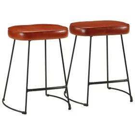 Taburetes de bar 2 uds marrón oscuro 40x29,5x53 cm de , Taburetes de cocina - Ref: Foro24-358928, Precio: 65,03 €, Descuento: %
