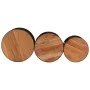 Hohe Barhockertische in Trommelform, 3 Stück Massivholz aus Akazie. von , Couchtisch - Ref: Foro24-358935, Preis: 131,64 €, R...