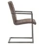 Sillas voladizas de comedor 2 unidades cuero auténtico marrón de vidaXL, Sillas de comedor - Ref: Foro24-321841, Precio: 279,...