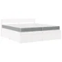 Cama con cajones y colchón madera maciza pino blanca 200x200 cm de , Camas y somieres - Ref: Foro24-3281887, Precio: 722,75 €...