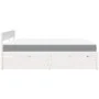 Cama con cajones y colchón madera maciza pino blanca 200x200 cm de , Camas y somieres - Ref: Foro24-3281887, Precio: 722,75 €...