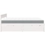 Cama con cajones y colchón madera maciza pino blanca 200x200 cm de , Camas y somieres - Ref: Foro24-3281887, Precio: 674,20 €...