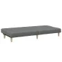 Sofá cama de 2 plazas con taburete tela gris oscuro de , Sofás - Ref: Foro24-3258139, Precio: 306,30 €, Descuento: %