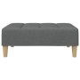 Sofá cama de 2 plazas con taburete tela gris oscuro de , Sofás - Ref: Foro24-3258139, Precio: 303,47 €, Descuento: %