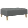 Sofá cama de 2 plazas con taburete tela gris oscuro de , Sofás - Ref: Foro24-3258139, Precio: 306,30 €, Descuento: %
