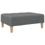 Sofá cama de 2 plazas con taburete tela gris oscuro de , Sofás - Ref: Foro24-3258139, Precio: 303,47 €, Descuento: %