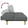 Sofá cama de 2 plazas con taburete tela gris oscuro de , Sofás - Ref: Foro24-3258139, Precio: 306,30 €, Descuento: %