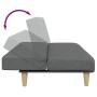 Sofá cama de 2 plazas con taburete tela gris oscuro de , Sofás - Ref: Foro24-3258139, Precio: 303,47 €, Descuento: %