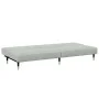Sofá cama de 2 plazas con taburete terciopelo gris claro de , Sofás - Ref: Foro24-3258145, Precio: 323,24 €, Descuento: %