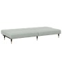 Sofá cama de 2 plazas con taburete terciopelo gris claro de , Sofás - Ref: Foro24-3258145, Precio: 322,56 €, Descuento: %