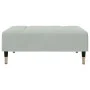 Sofá cama de 2 plazas con taburete terciopelo gris claro de , Sofás - Ref: Foro24-3258145, Precio: 323,24 €, Descuento: %