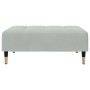 Sofá cama de 2 plazas con taburete terciopelo gris claro de , Sofás - Ref: Foro24-3258145, Precio: 322,56 €, Descuento: %