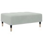 Sofá cama de 2 plazas con taburete terciopelo gris claro de , Sofás - Ref: Foro24-3258145, Precio: 322,56 €, Descuento: %