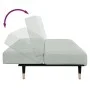 Sofá cama de 2 plazas con taburete terciopelo gris claro de , Sofás - Ref: Foro24-3258145, Precio: 323,24 €, Descuento: %
