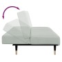 Sofá cama de 2 plazas con taburete terciopelo gris claro de , Sofás - Ref: Foro24-3258145, Precio: 322,56 €, Descuento: %