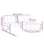Sofá cama de 2 plazas con taburete terciopelo gris claro de , Sofás - Ref: Foro24-3258145, Precio: 323,24 €, Descuento: %