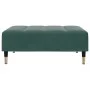 Sofá cama de 2 plazas con taburete terciopelo verde oscuro de , Sofás - Ref: Foro24-3258147, Precio: 339,65 €, Descuento: %