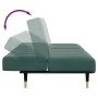 Sofá cama de 2 plazas con taburete terciopelo verde oscuro de , Sofás - Ref: Foro24-3258147, Precio: 339,65 €, Descuento: %