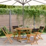 Set de comedor jardín 5 pzas polipropileno madera maciza negro de , Conjuntos de jardín - Ref: Foro24-3281769, Precio: 290,86...