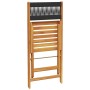 Set de comedor jardín 5 pzas polipropileno madera maciza negro de , Conjuntos de jardín - Ref: Foro24-3281769, Precio: 290,86...