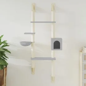 Árbol rascador para gatos de pared gris claro 180 cm de , Mobiliario para gatos - Ref: Foro24-172402, Precio: 72,85 €, Descue...