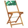 Sillas de jardín reclinables 4 uds madera maciza y tela verde de , Sillas de jardín - Ref: Foro24-3214622, Precio: 162,62 €, ...