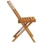 Sillas de jardín plegables 4 uds madera maciza y ratán PE beige de , Sillas de jardín - Ref: Foro24-3214598, Precio: 171,35 €...