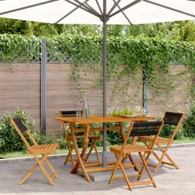 Sillas de jardín reclinables 4 uds madera maciza acacia negro de , Sillas de jardín - Ref: Foro24-3214601, Precio: 180,63 €, ...