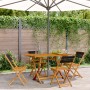 Sillas de jardín reclinables 4 uds madera maciza acacia negro de , Sillas de jardín - Ref: Foro24-3214601, Precio: 176,77 €, ...