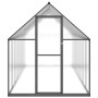 Invernadero con marco base aluminio antracita 445x169x195 cm de , Invernaderos - Ref: Foro24-3266334, Precio: 681,82 €, Descu...