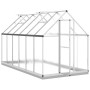 Invernadero con marco base aluminio plateado 334x169x202 cm de , Invernaderos - Ref: Foro24-3266329, Precio: 585,63 €, Descue...