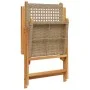 Set de comedor de jardín 7 pzas ratán PE madera maciza beige de , Conjuntos de jardín - Ref: Foro24-3281720, Precio: 761,27 €...