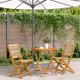 Juego de bistro de 3 piezas polipropileno y madera maciza beige de , Conjuntos de jardín - Ref: Foro24-3281807, Precio: 242,7...