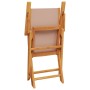 Juego de bistro de 3 piezas tela y madera maciza taupe de , Conjuntos de jardín - Ref: Foro24-3281858, Precio: 197,53 €, Desc...