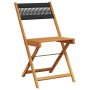 Juego de bistro de 3 piezas polipropileno y madera maciza negro de , Conjuntos de jardín - Ref: Foro24-3281757, Precio: 151,6...