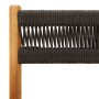 Juego de bistro de 3 piezas polipropileno y madera maciza negro de , Conjuntos de jardín - Ref: Foro24-3281757, Precio: 151,6...