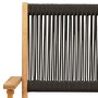 Juego de bistro de 3 piezas polipropileno y madera maciza negro de , Conjuntos de jardín - Ref: Foro24-3281805, Precio: 196,5...