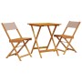 Juego de bistro de 3 piezas tela y madera maciza taupe de , Conjuntos de jardín - Ref: Foro24-3281762, Precio: 143,54 €, Desc...
