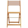 Juego de bistro de 3 piezas tela y madera maciza taupe de , Conjuntos de jardín - Ref: Foro24-3281762, Precio: 143,54 €, Desc...